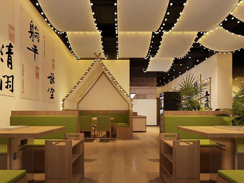 鄭州餐飲設計——沈丘海底撈露營火鍋店