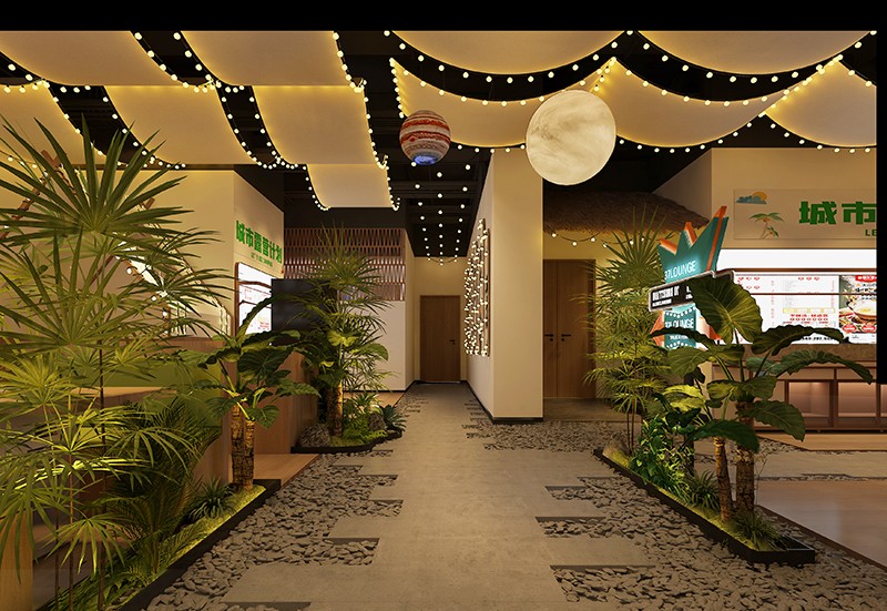 鄭州餐飲設計——沈丘海底撈露營火鍋店