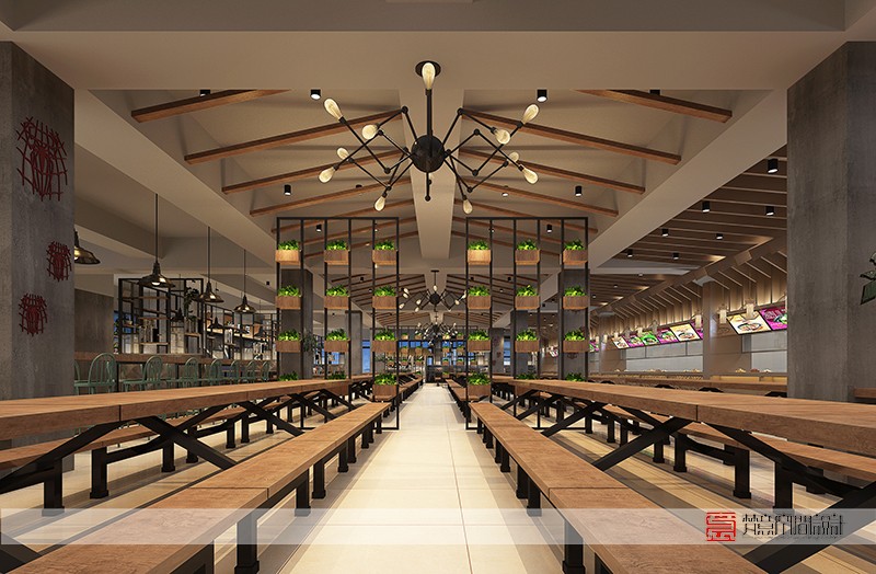 鄭州餐飲設計—河南牧業經濟學院餐廳