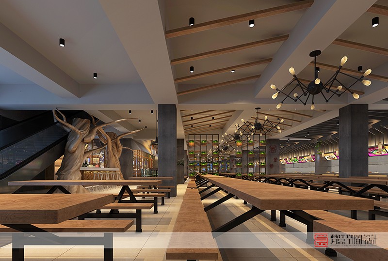 鄭州餐飲設計—河南牧業經濟學院餐廳