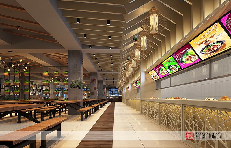 鄭州餐飲設計—河南牧業經濟學院餐廳
