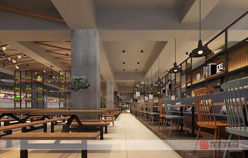 鄭州餐飲設計—河南牧業經濟學院餐廳