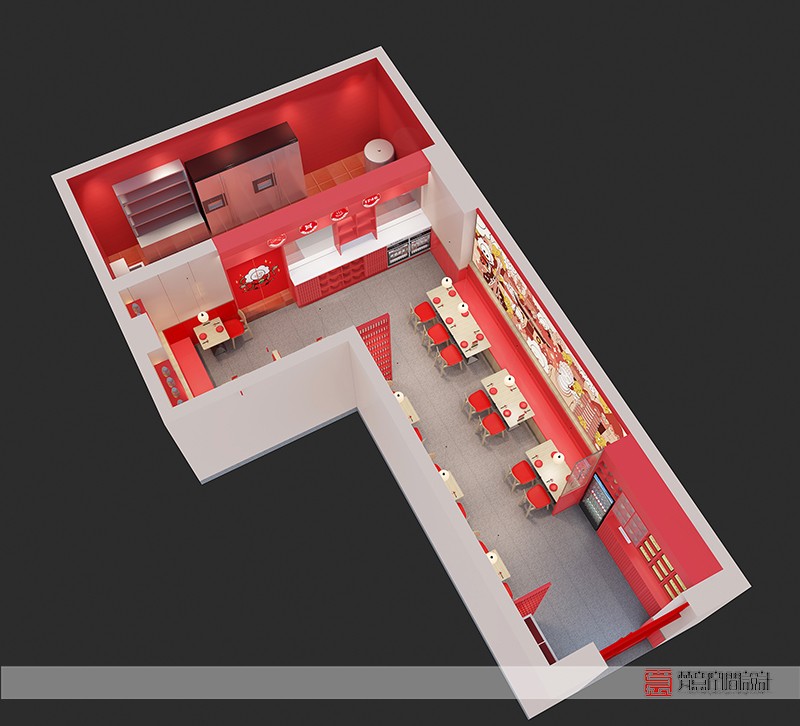 鄭州餐飲設計——九回香金水萬達店
