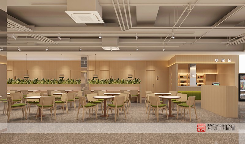 鄭州餐飲設計——員工大食堂設計